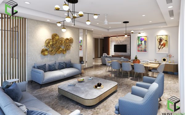Luxury 3D interior