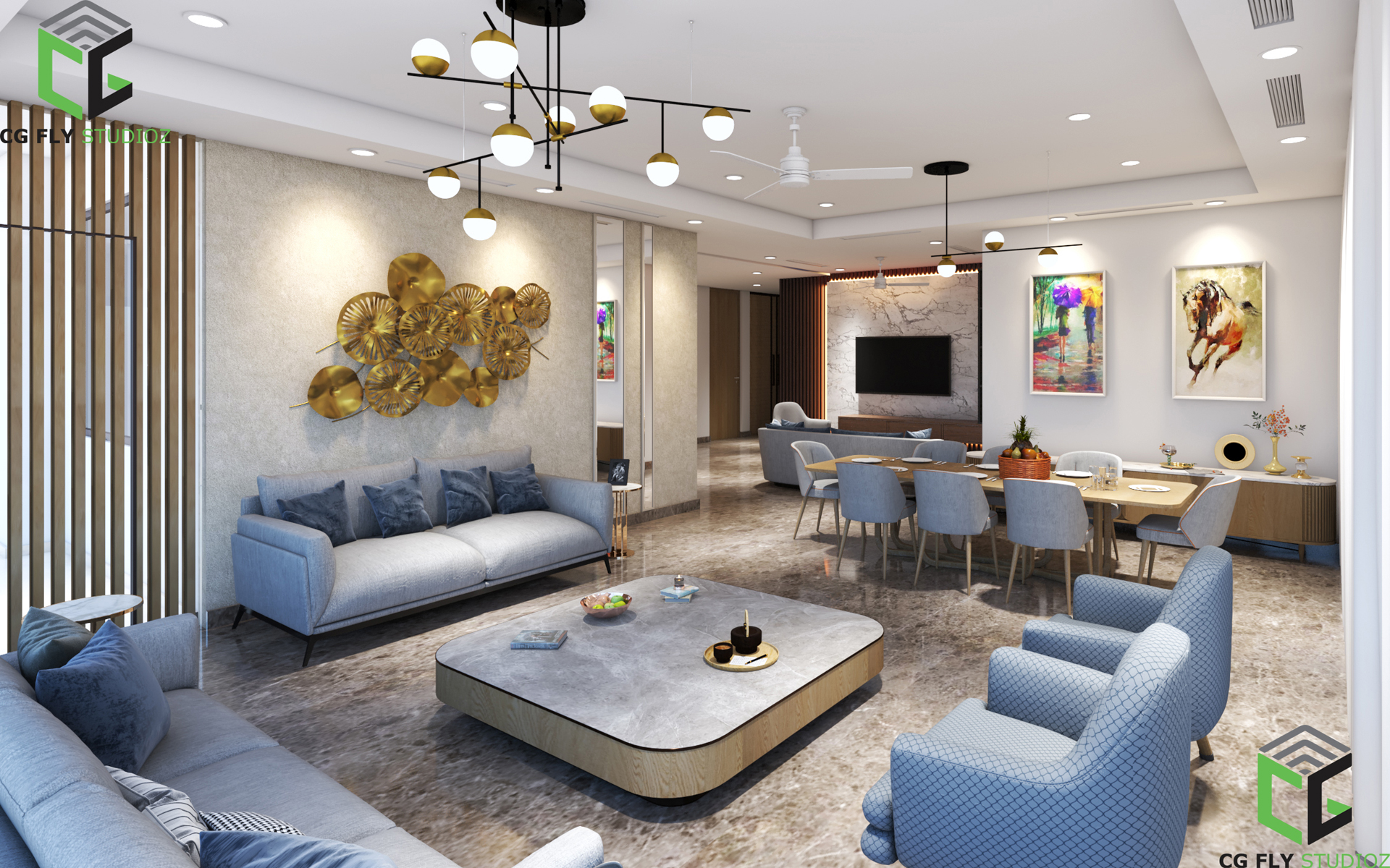 Luxury 3D interior
